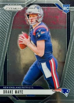 Drake Maye Rookie Card above ___ end of February?