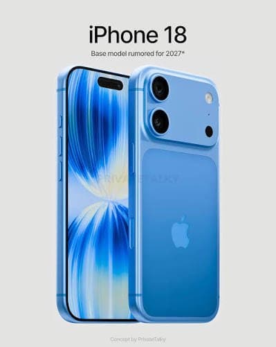 Base iPhone 18 released by...?