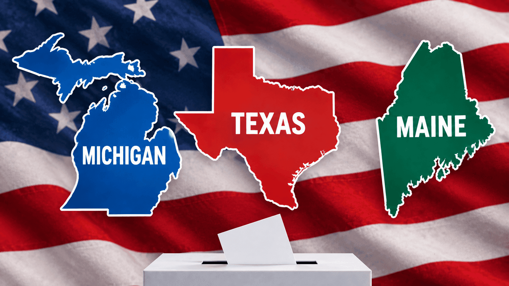 Senate Three-Way Combo: Texas, Michigan, Maine