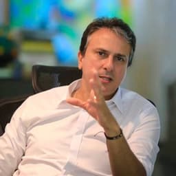 Will Camilo Santana finish in second place in the first round of the 2026 Brazilian presidential election?